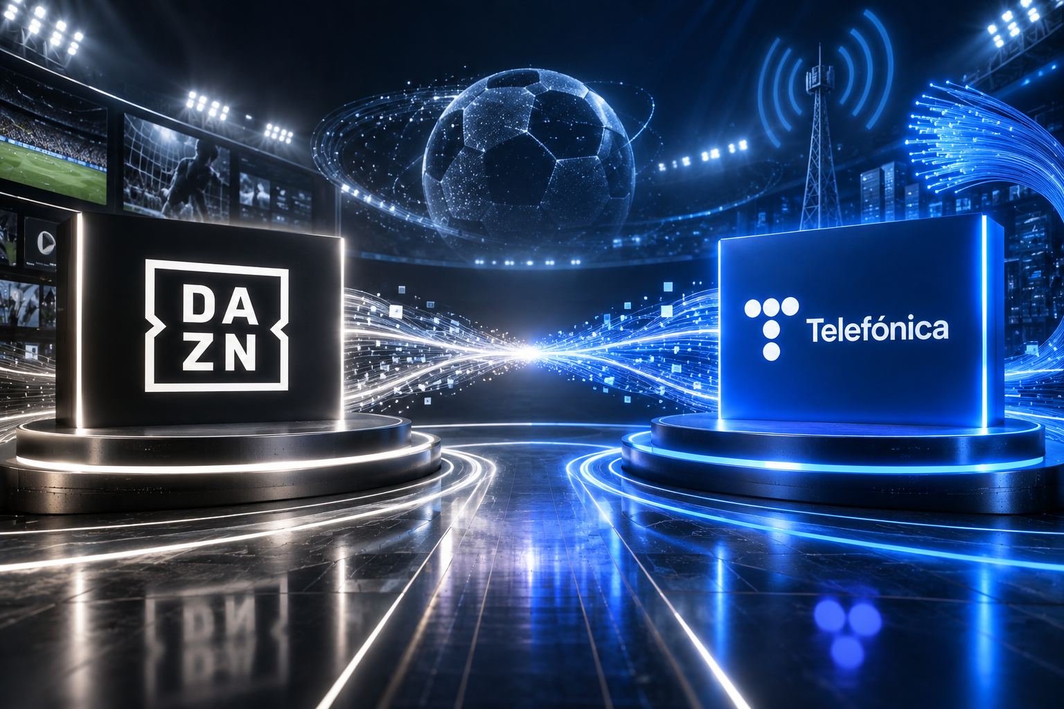 Telefónica y DAZN sellan un acuerdo de 1.650 millones para LaLiga